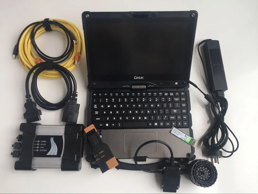  for bmw icom next diagnostic tester computer getac v110 laptop i5 4g with 480gb SSD newest software