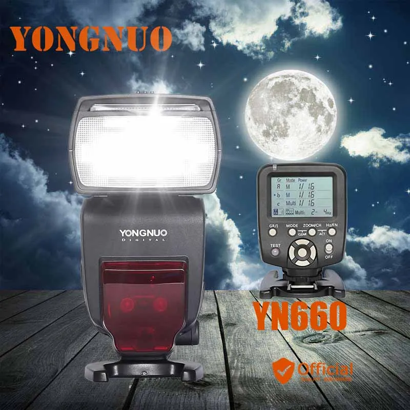

YONGNUO YN660 Wireless Flash Speedlite GN66 2.4G HSS 1/8000s+Trigger for Nikon D3S D3X D3 D800 D600 D610 D7200 D7000 D90 D80 D60