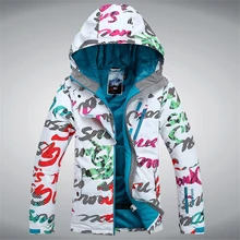 Gsou snow Free shipping Winter Women’s Ski Suit Jackets Set Outdoor Sprot Warm Skiing Jacket Windproof Thicker coat Snow Wear
