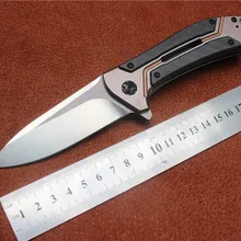 MIKER ZT0801CF шарикоподшипник складной нож D2 Титан углеродное волокно Кемпинг Охота выживания кухонные ножи Открытый EDC инструмент