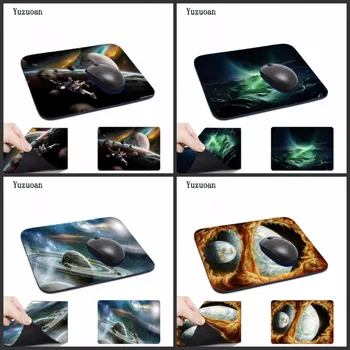 

Yuzuoan Custom Support The Earth and the Moon in Space Mousepads Optical Computer Mouse Mat Mice Pads Gaming Speed Mats As Gift