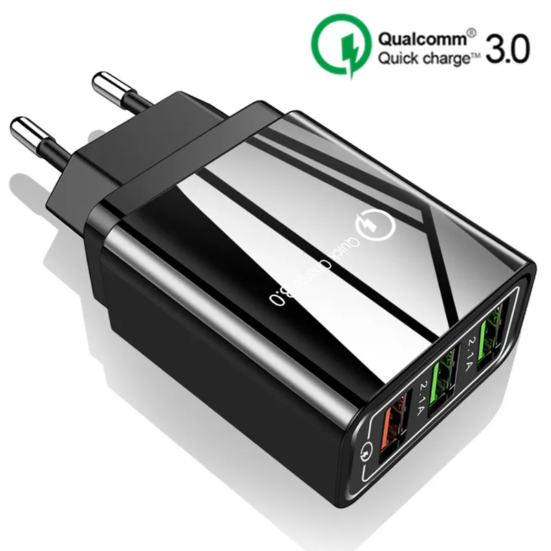 

Quick Charge 3.0 2.0 USB Phone Charger Universal Fast Charging Travel AC Power Adapter For iPhone Samsung Xiaomi Tablets Charger