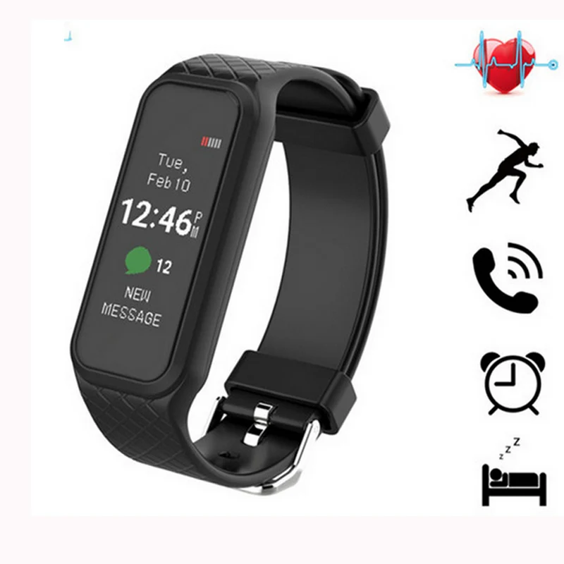 1 06 inch Colorful Screen L38i Smart Heart Rate Monitor Smartband Wristwatch Sports Fitness Band Smart