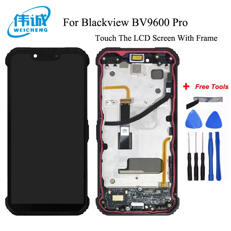 WEICHENG для Blackview BV9600 Pro ЖК-дисплей и сенсорный экран с рамкой 6,2" аксессуары для телефонов Blackview BV9600+ Инструменты