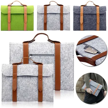 

10 11 13 15 inch Notebook Computer Laptop Sleeve Bag Case For Macbook Air Pro Retina Felt Bag HandBag Pouch Case For Men Women