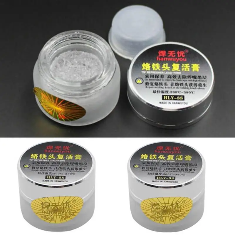 

1PCS Tip Refresher Soldering Iron Oxide Paste For Iron Tip Head Clean Resurrection Clean Material About 34G