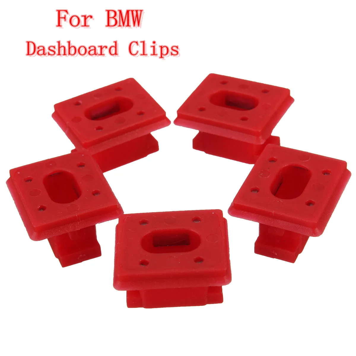 5x Car Interior Dashboard Dash Trim Insert Strip Clips Grommet For BMW
