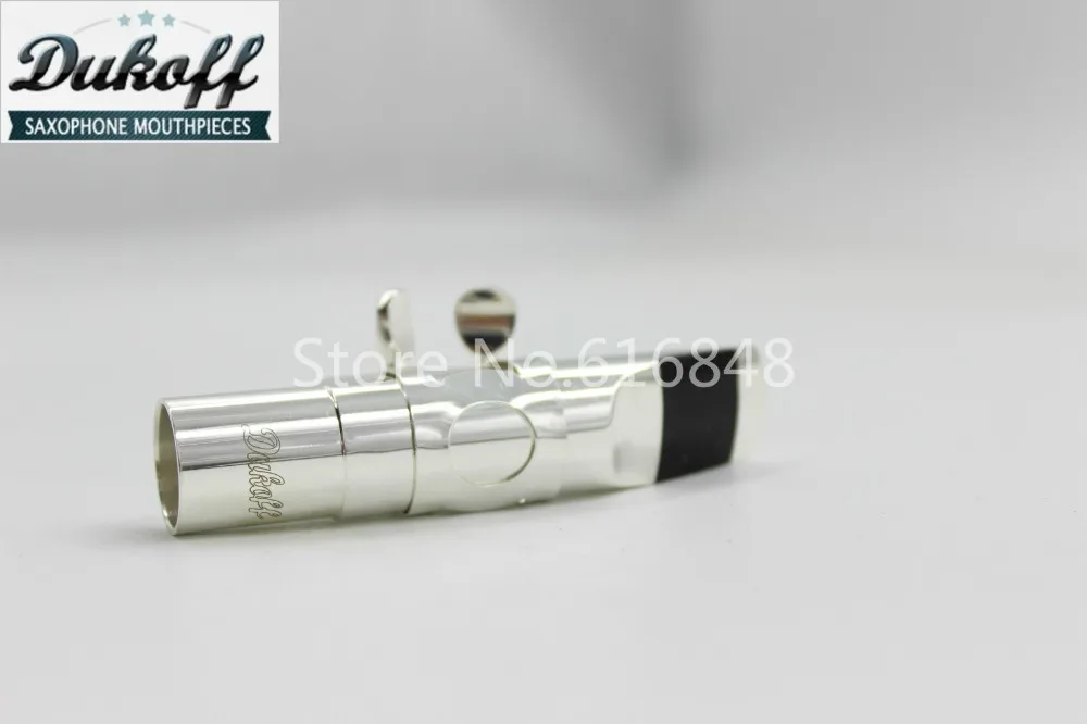 

Dukoff New Metal Alto Tenor Soprano Saxophone Mouthpiece Silver Plated High Quality Instrument Accessories Size 5.6.7.8.9