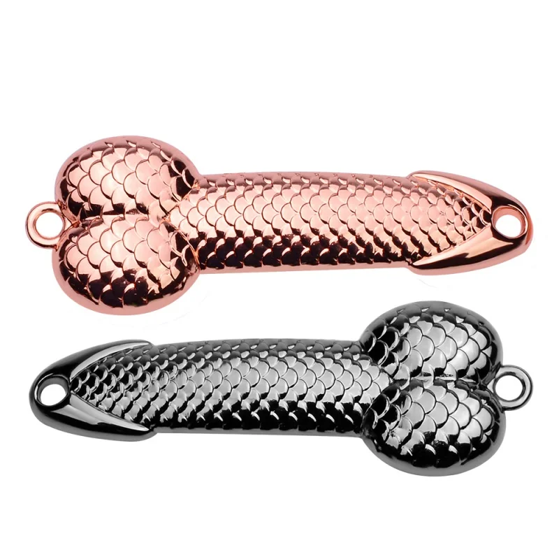 

Fishing Lure Silver Gold Metal Fishing Bait Spinner Bait Treble Hook Hard Lures 2 Colors Without HOOK Crochet Hooks 2018 New