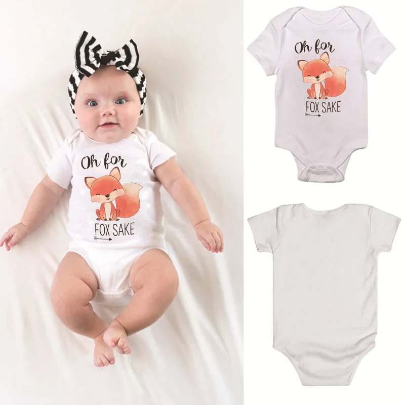 الصيف المولود الجديد ملابس الطفل الفتيان الكرتون الثعلب السروال القصير 18-24 M للجنسين الطفل السروال القصير لطيف الكرتون الحيوان الملابس مجمو...