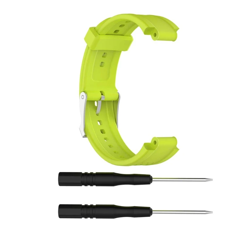 OOTDTY силиконовый сменный Браслет для часов с инструментами для Garmin Forerunner 25 женские часы - Цвет: Light green