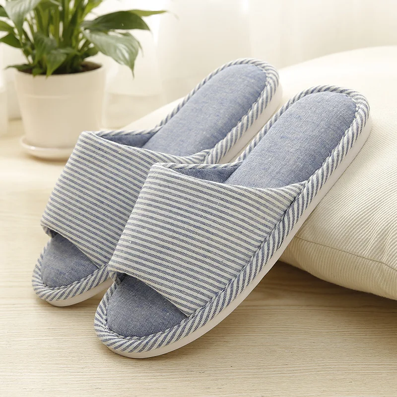  Japanese  style fresh and fresh season linen slippers  home 