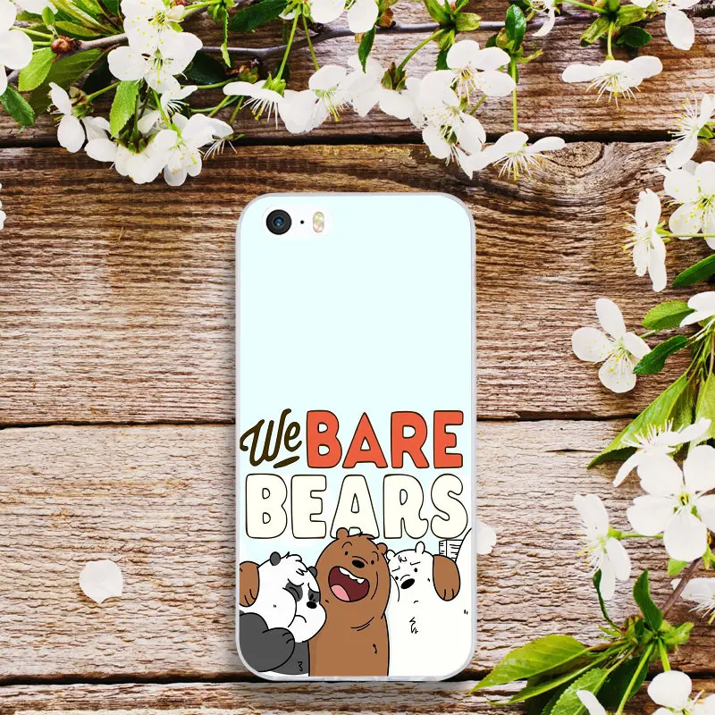 Мультяшная сеть We naked Bear мягкие силиконовые телефонные чехлы из тпу для iphone 4