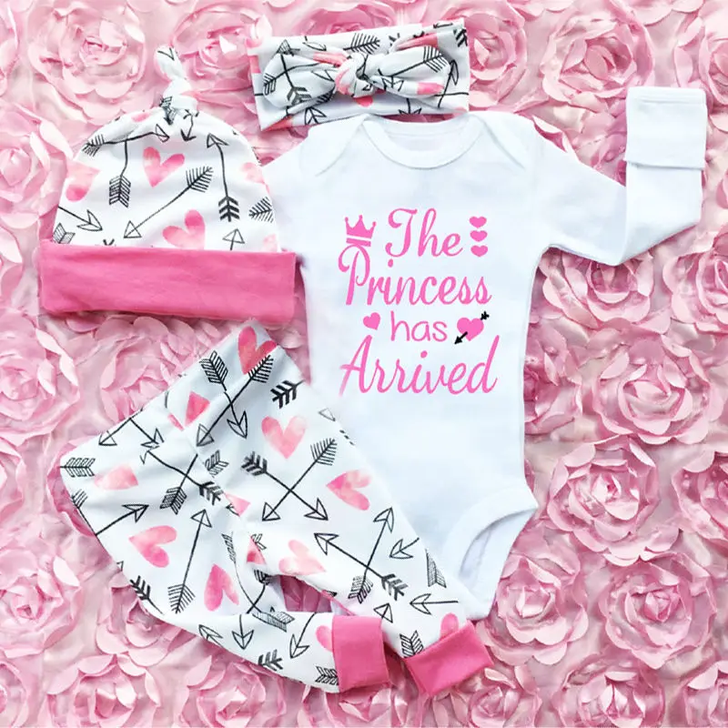 

Newborn Kids Infant Baby Girls Clothes Romper Jumpsuit t Pants Outfit Set