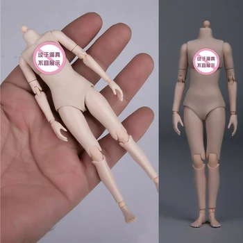 

In Stock HY001 1/12 Collecible Sexy Super-Flexible Female Seamless Joint Body Pale/Suntan Colors for for 1:12 Head Sculpt Carved