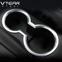 Vtear For ix25 Hyundai creta accessories cup holder decoration cup hole cover trim interior Mouldings Styling ABS Chromium 2017
