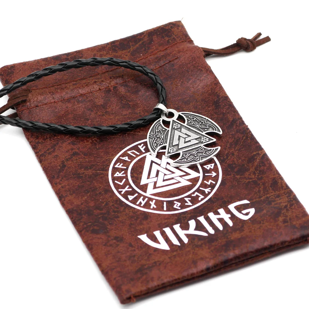 Мужской норвежский викинг vegvisir compass символ Одина талисман подвеска ожерелье с