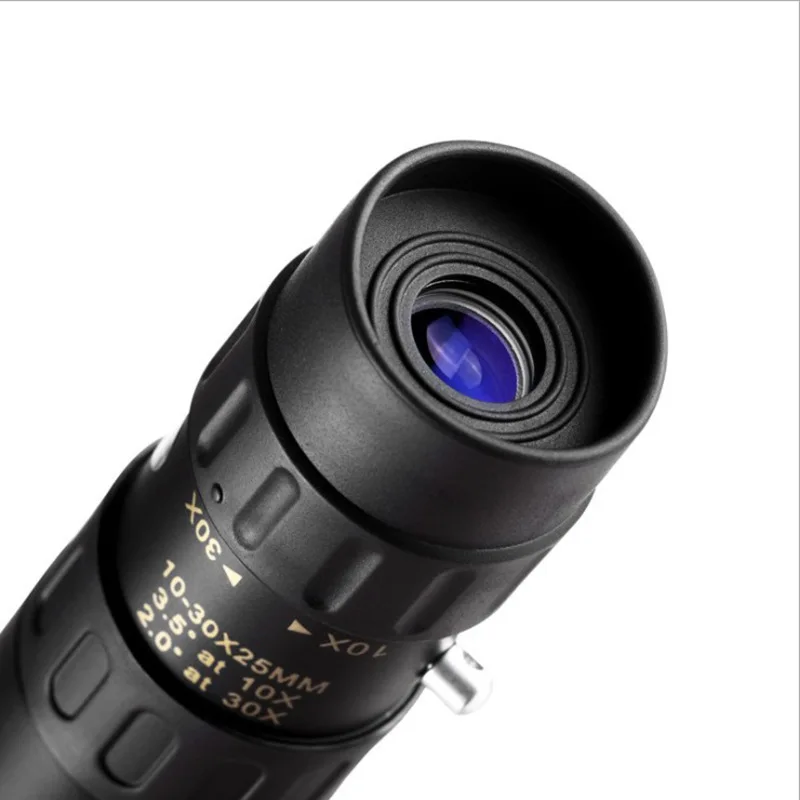 Бинокль 10-30x25 HD Zoom Монокуляр телескоп Карманный Binoculo оптический охотничий туристический прицел без штатива