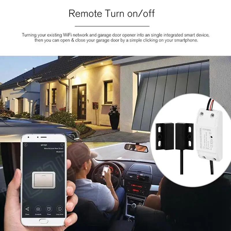 Wifi Electric Garage Door Gate Opener Relay Switch Controller For Tuya Smart Life Home Automatic For Alexa Google Home Mini If#8