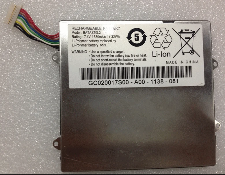 

1530mAh New laptop battery for Panasonic BATAZ10L2 ELocity A7