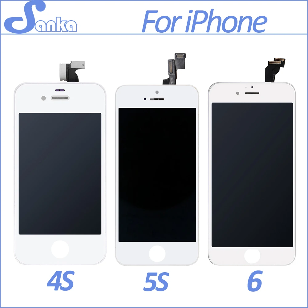 SANKA AAA For iPhone 4 A1332 4S 5S 5C 5 6 6Plus LCD Touch