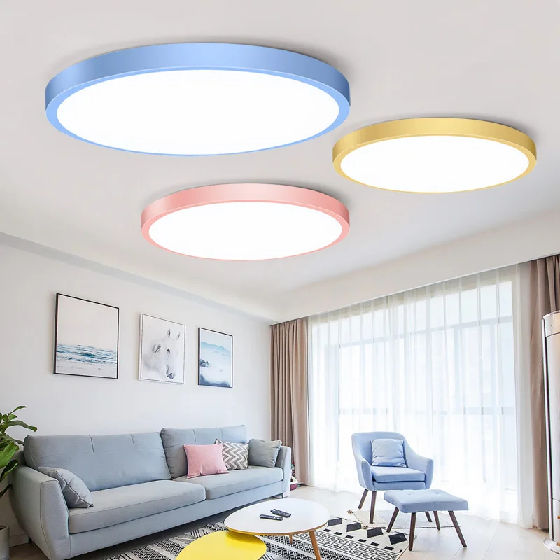 

30W Led Ceiling Light Lamp Modern Lighting Fixture 220V for Living Room Thin Surface Mount Kitchen Bedroom Children Room Home