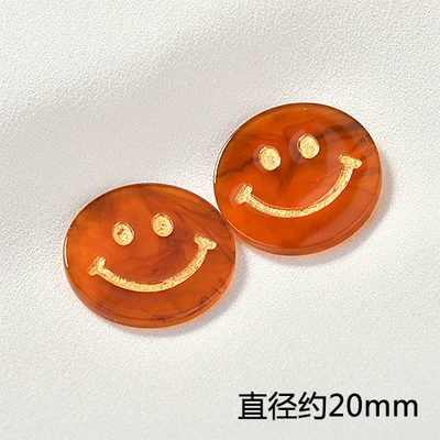 Newest 30pcs/Lot Kawaii Animal Cat Head Shape Resin Acid Acrylic Charms DIy jwelry Findings Round Smiling Face Butotn stickers