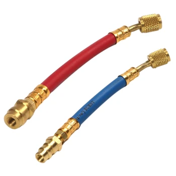 

2 Pcs High & Low Pressure R12 To R134A Hose Adapter For Matched, Using With R134A Gauges Car Air Conditioning Kit