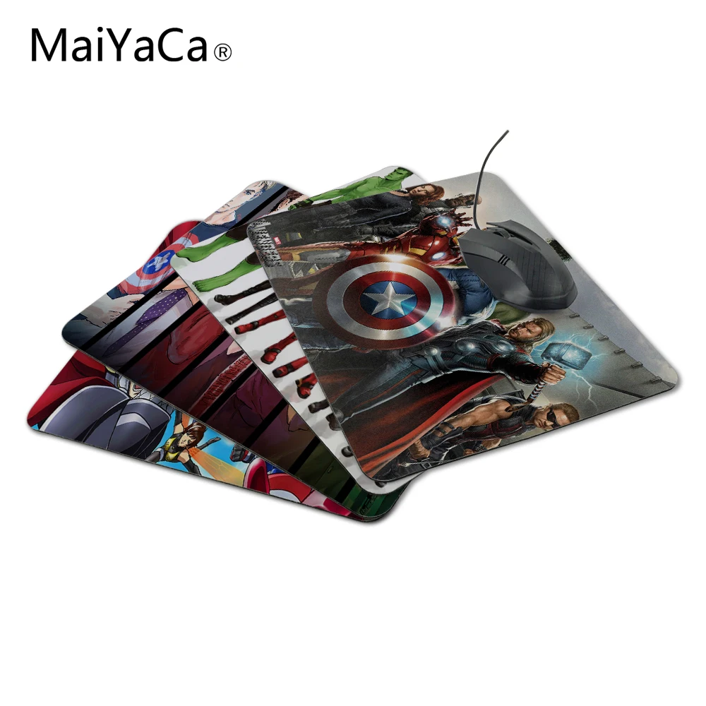 

MaiYaCa Cartoon Anime The Avengers with Box Packed Silicon Gaming Mouse Pad 180x220x20mm Not Lock Edge Mouse pad