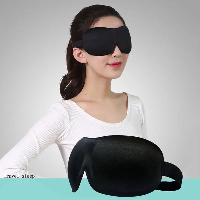

3D Eye Mask Sleep Soft Padded Shade Cover Rest Relax Sleeping Blindfold Practical Travel Sleeping No Lights Breathable Eyes Pad