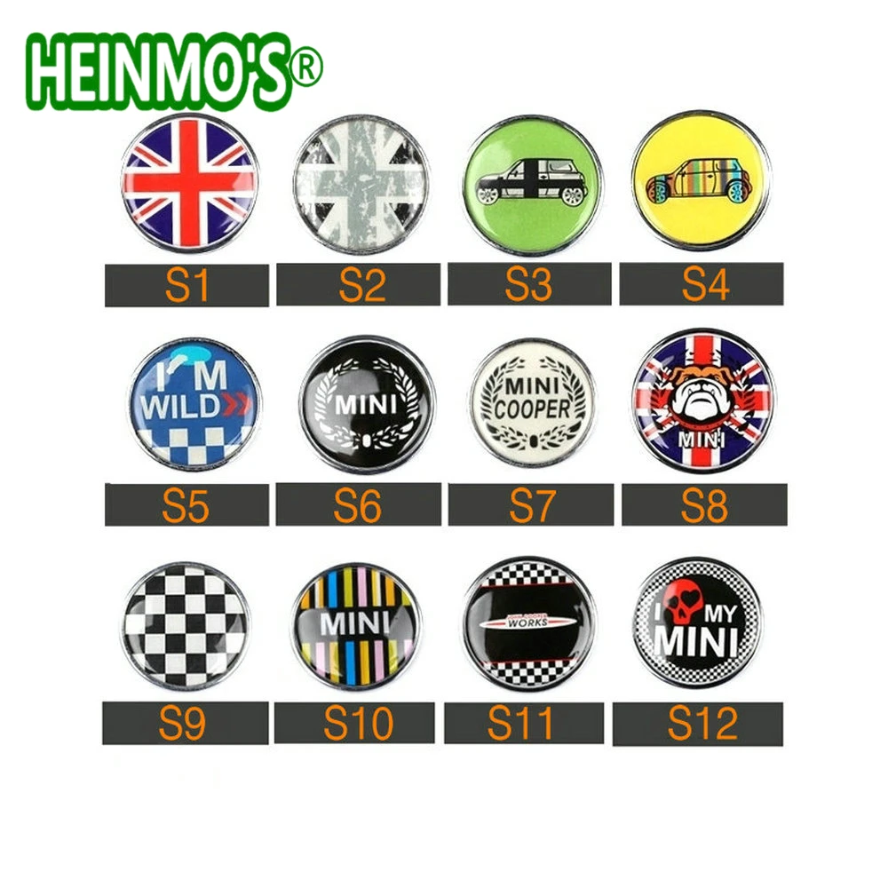 For MINI Cooper S Car Stickers Front Grill Accessories For Mini One Countryman Clubman Paceman R R55 R56 R57 R58 R60 R61 F56 F60 (23)