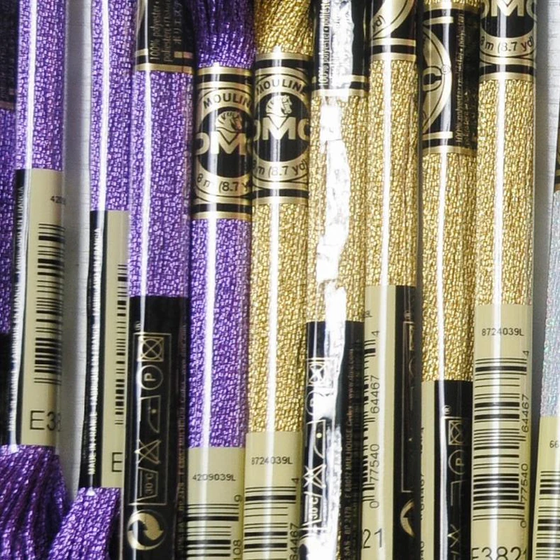 

pcs Precious Metal Effects metallic thread for cross stitch France color DMC france E168 silver embroidery DIY JCS