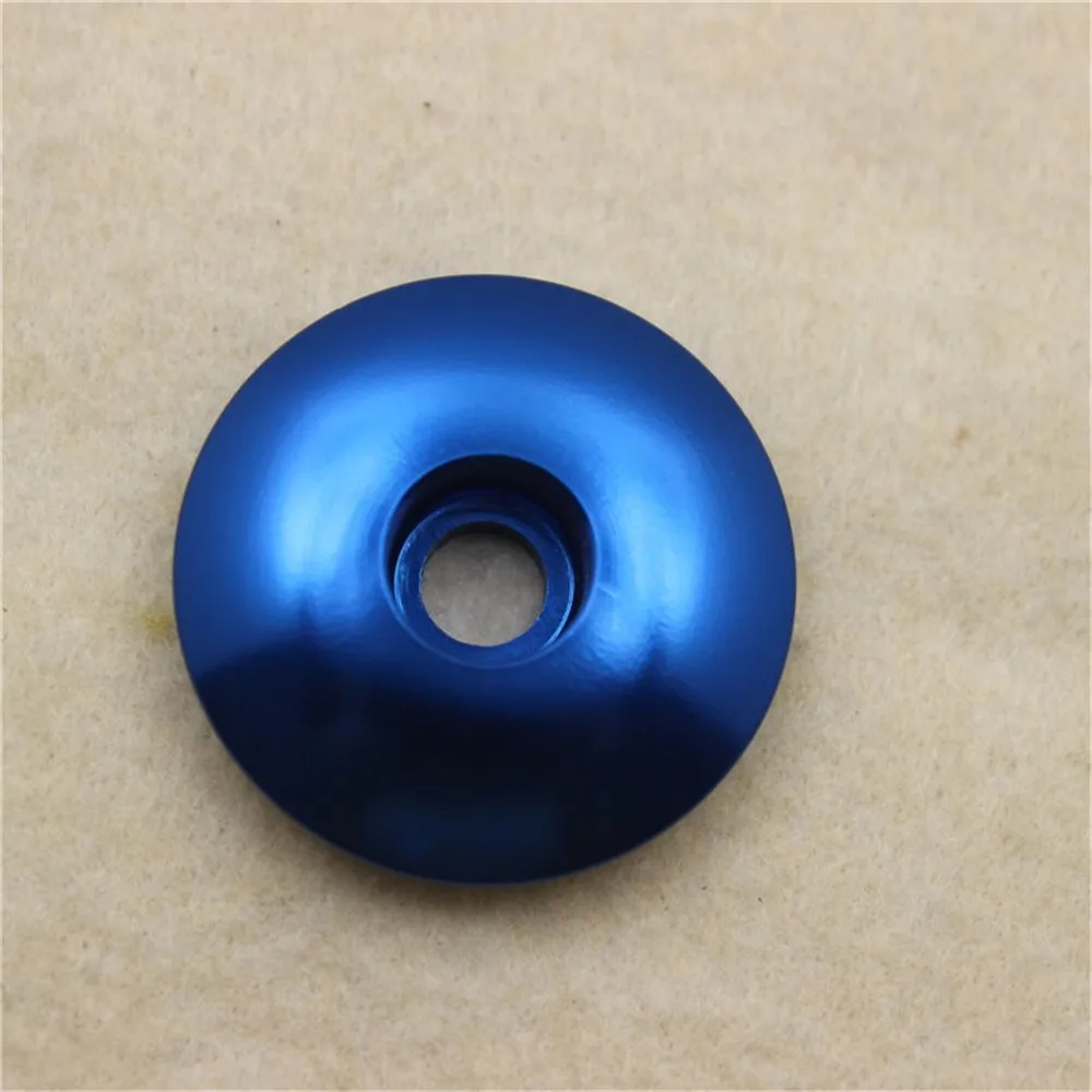 Выберите вынос руля для велосипеда алюминиевая крышка рулевой колонки - Цвет: Синий