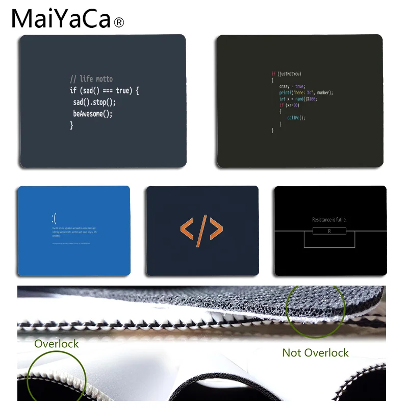 

MaiYaCa New Designs Programming Customized laptop Gaming mouse pad Size for 180*220*2mm and 250*290*2mm Mousepad