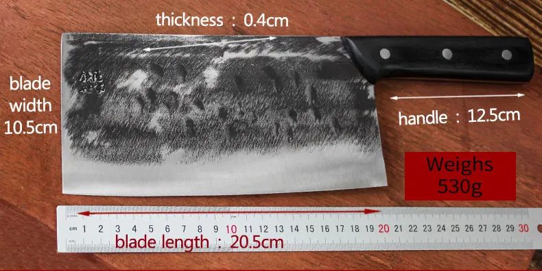 Ручной Кованый нож для нарезки 8 дюймов нож из нержавеющей стали нож для овощей, фруктов, мяса, рыбы нож кухочный нож