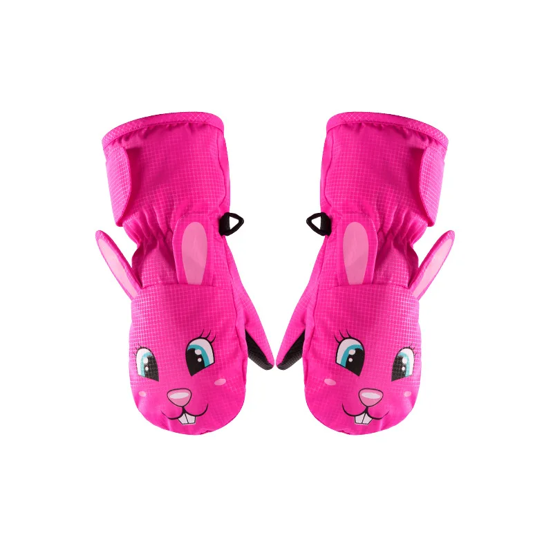Зимние профессиональные лыжные перчатки для девочек и мальчиков для взрослых водонепроницаемые теплые зимние детские перчатки - Цвет: 2