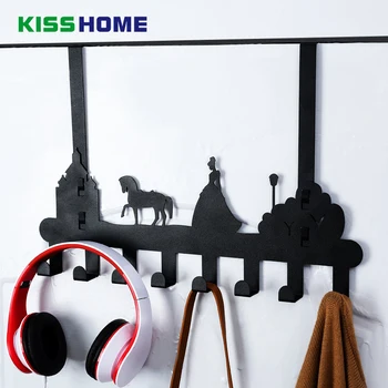 

8 Hooks Back Door Hanger Rack Bathroom Kitchen Organizer Storage Hanger Hook Cupboard Closet Coat Rack Clothing Holder Hooks