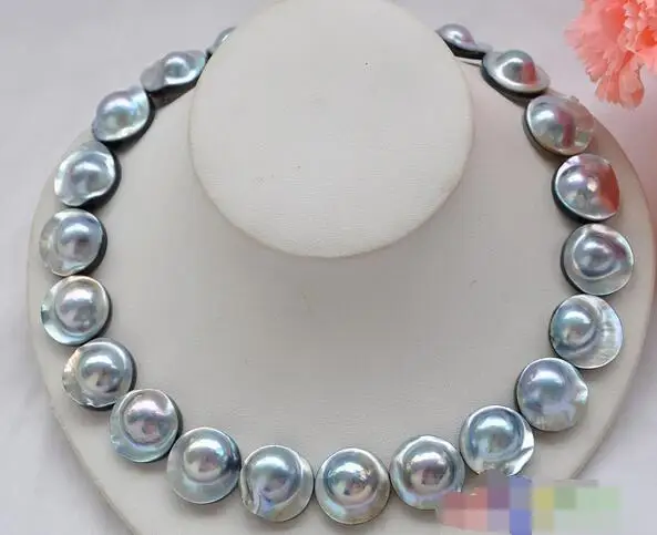 

song voge gem nanJ0758 gray south sea mabe pearl NECKLACE