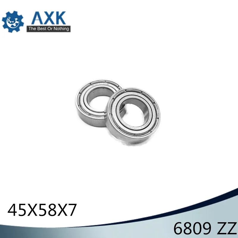 6809ZZ Bearing ABEC-1 (10PCS) 45x58x7 mm Thin Section 6809 ZZ Ball Bearings 6809Z 61809Z