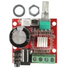 Mini amplificador de potencia de Audio estéreo PAM8610, módulo de placa, perilla de Control de volumen, módulo clase D, CC de 7,5 V-15V, 10W + 10W ► Foto 2/6