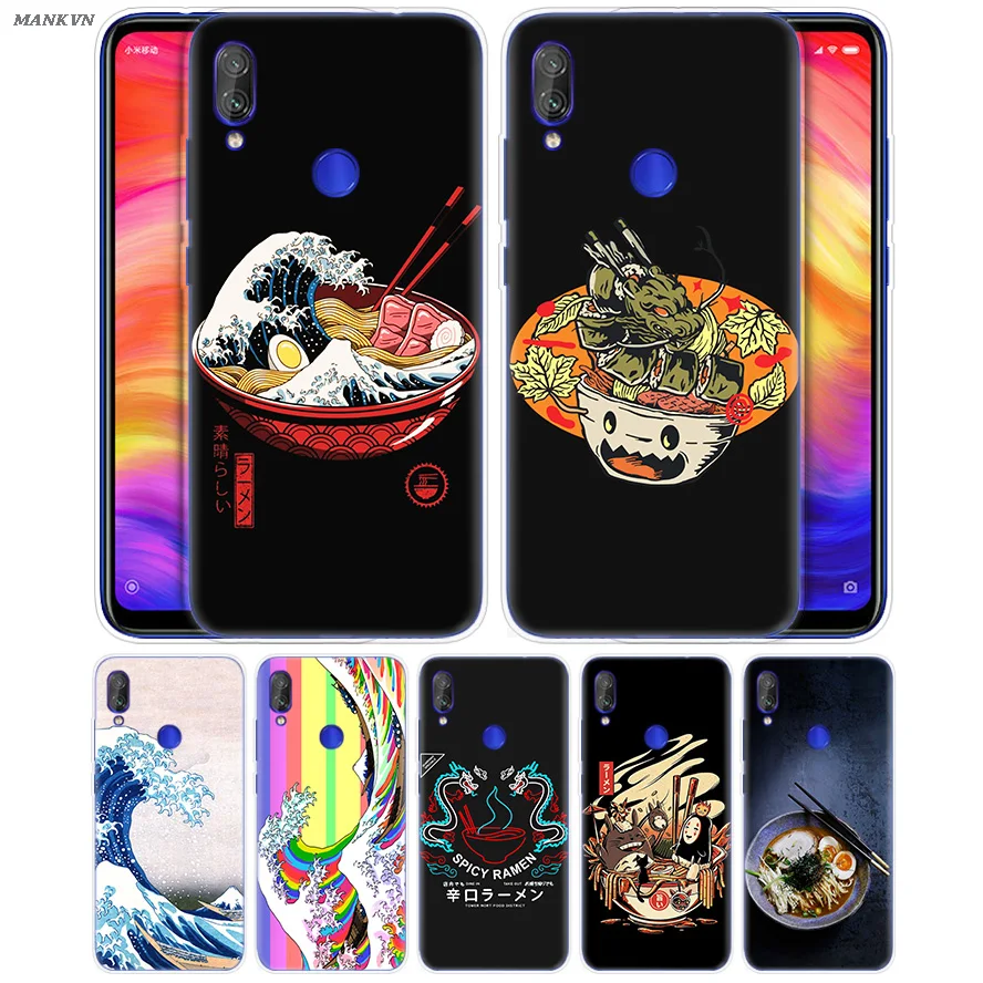 

Great Ramen Wave Japan Cartoon Case for Xiaomi Mi Play 8 A2 6X Silicone Cover For Redmi 6 6A Note 7 6 5 4 4X Lite Pro Capa