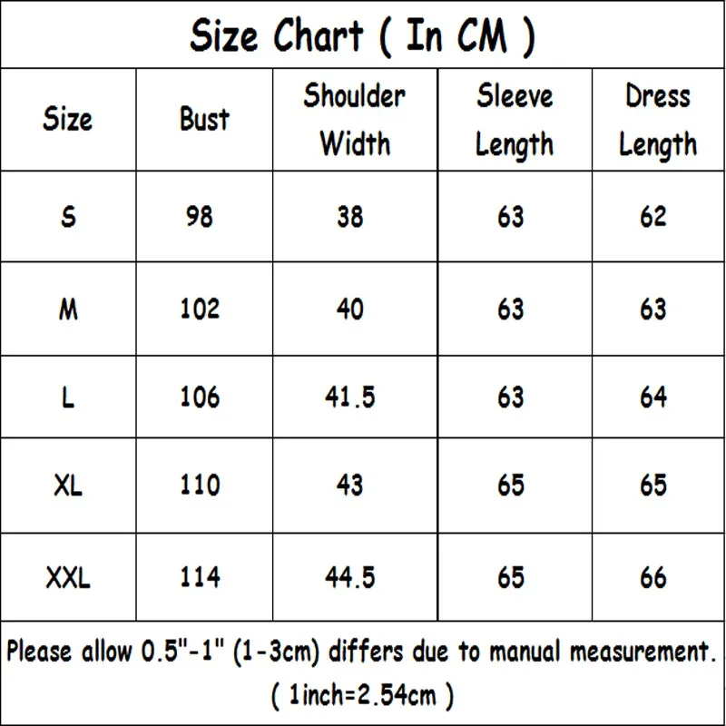 coat cm size