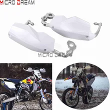 Handguards brancos 22/28mm Escudo Protetor de Mão Motocross Da Bicicleta Da Sujeira Supermoto Enduro Universal Para Husqvarna TE/FE /TC/TS 125/300