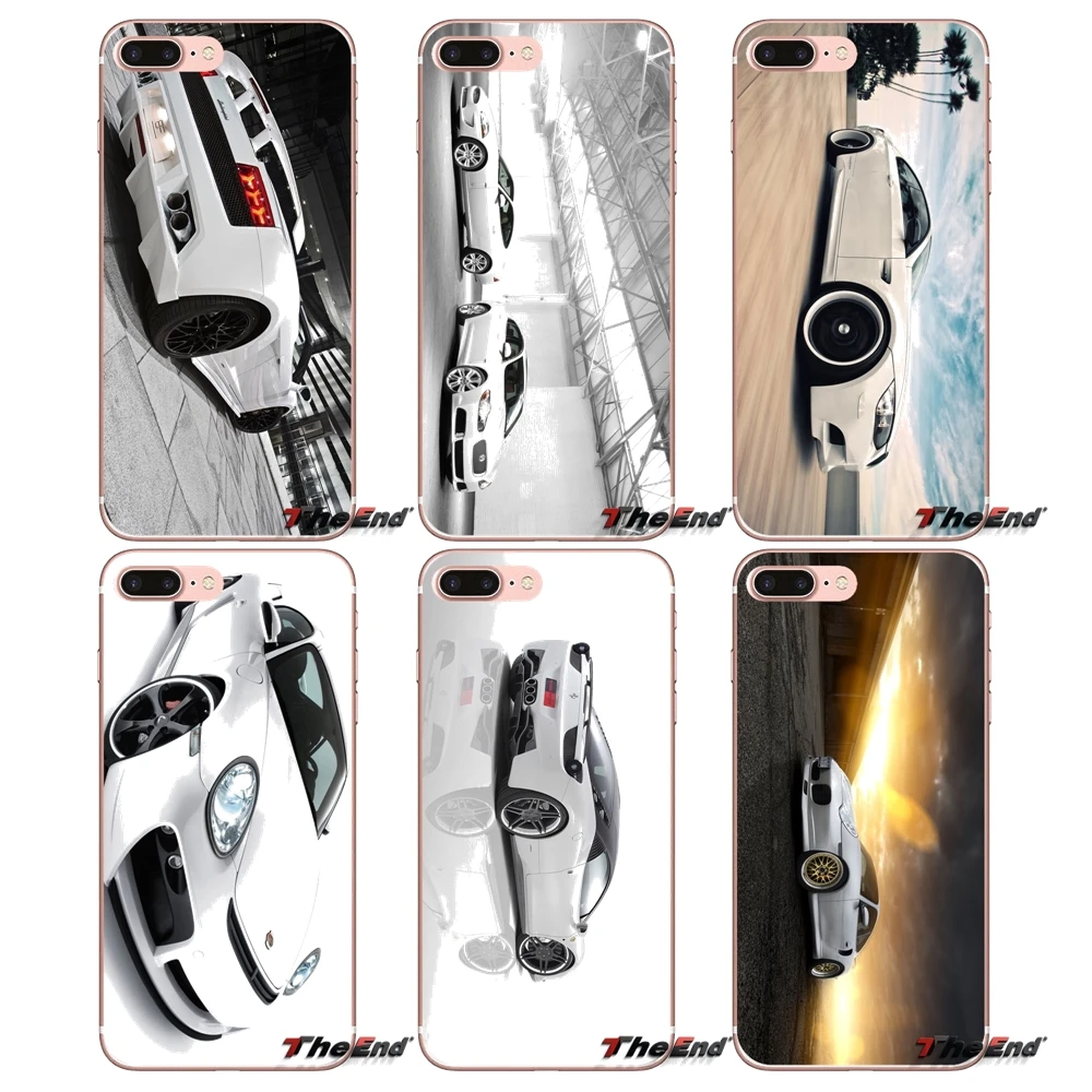 For Samsung Galaxy J1 J2 J3 J5 J7 A3 A5 A7 2015 2016 2017 J330 J530 J730 Transparent Soft Cases Covers White Car Super | Мобильные