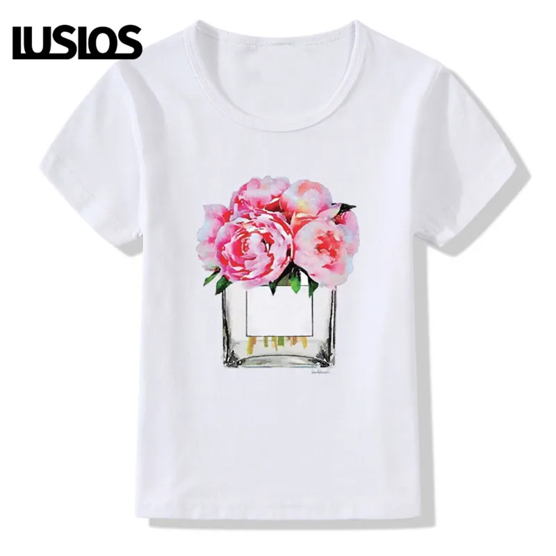 Женские футболки в стиле Харадзюку Luslos модные с короткими рукавами и цветочным