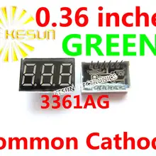 5 шт. x 0,36 дюймов зеленый общий катод/анод 3 цифровой трубки 3361BG 3361AG светодиодный модуль дисплея