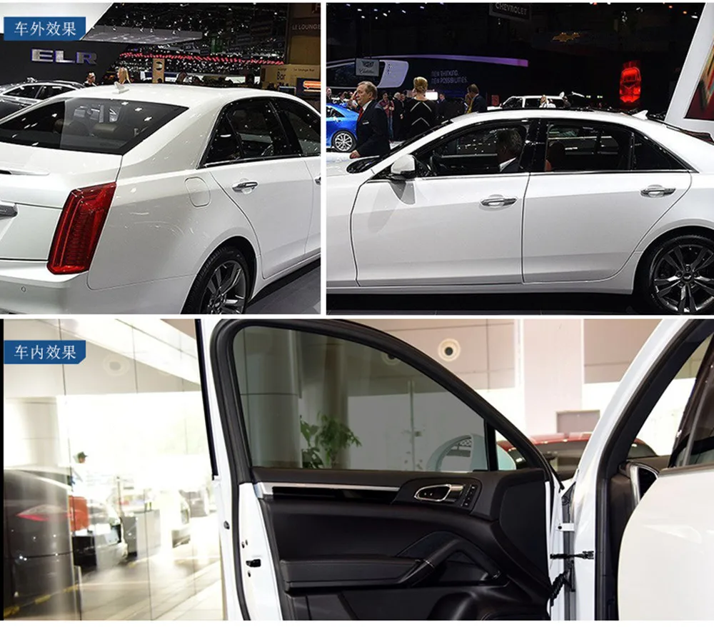 152cmx600cm Medium Grey Automotive Window Tint - 50% VLT - High Insulation - 100% UV Proof - Nano Ceramic Tinting Film - Bulk Car Shade image 2