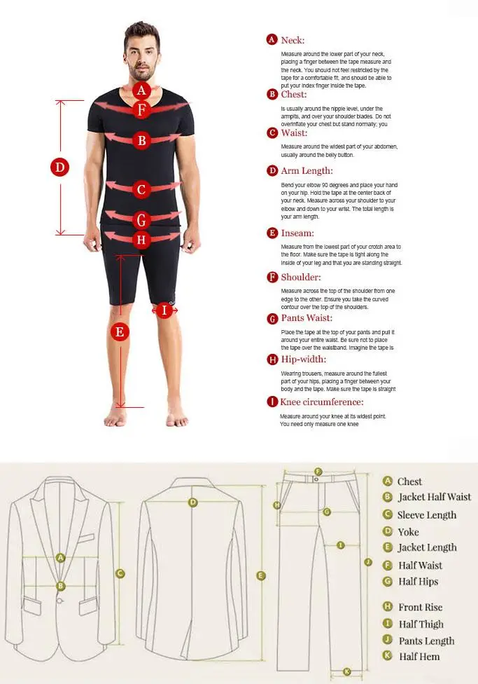 how to measure for a man's jacket