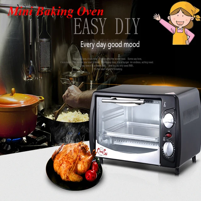 Best Price Household Mini Baking Oven 12L Stainless Steel Electric Glass Oven Cake Toaster Kitchen Appliances CS1201A