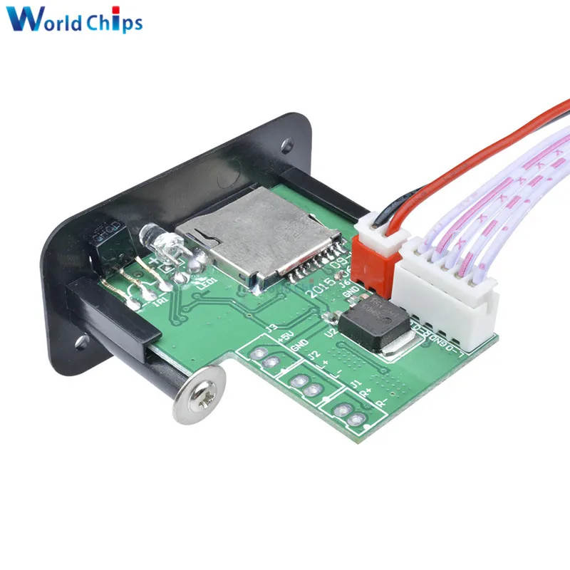 Мини MP3 декодер автомобильная плата 5 В/12 В USB TF U Disk Reader плеер усилитель модуль для